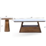 Wooden 2 Set Coffee & End Table - Image 6