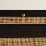 Wooden Artistic Teak Wood & Rattan, Iron Study Table - Image 5