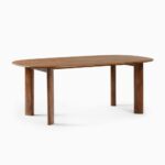 Handcrafted Solid Mango Wood Dining Table Set - Image 2