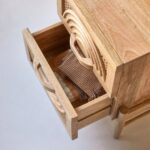 Bedside Table in Solid Mango Wood - Image 2