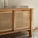 Handcrafted Cane Modern Cabinet - Image 3
