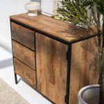 Industrial 3 Drawers & 1 Doors Sideboard - Image 3