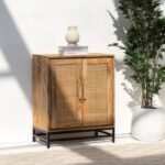 Rattan Two Doors Sideboard/Cabinet - Image 5