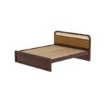 Wooden Artistic Handcrafted Cane King Size Bed - Image 5
