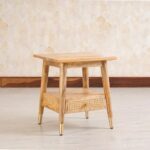Handcrafted Cane Bedside Table - Image 2
