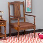 Modern Solid Wood Arm Chair - Image 2