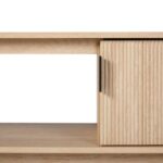 Wooden Reeded 2-Door TV Stand - Image 5