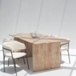 Solana Mango Wood Flat Legs Dining Table - Image 9
