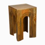 Wooden Handcarving Side Table - Image 2