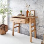 Handcrafted Natural Console Table - Image 5