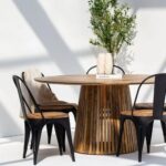 Kinley Round Wood Dining Table - Image 2