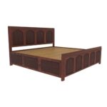 Wooden Artistic Tritonal Bed - Image 2