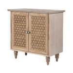 Wooden 2-Door Storage Sideboard with Curved Furniture - Image 3