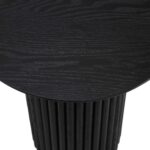 Maru Oak Round Side Table, Black - Image 6