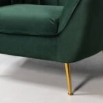 Green Velvet Chair - Image 5