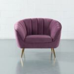 Purple Velvet Chair - Image 2