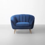 Blue Fabric Chair - Image 2