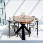 Harper Oval Top Mango Wood Dining Table - Image 2