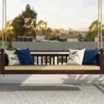 Indian Jhula in Walnut Finished Solid Wood - Image 2