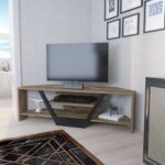 Wooden Corner TV Unit - Image 6