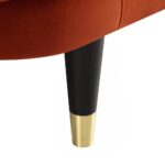 Solna 2-Seater Sofa Bed, Rust Velvet - Image 7