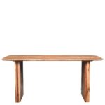 Handcrafted Solid Round Mango Wood Dining Table - Image 2