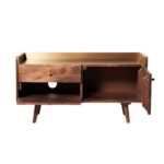 Wooden Handcrafted Coffee Table Three Drawer Furniture - Image 4