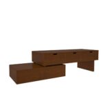 Antique Designed Handmade Multi-Storage Wooden TV Stand - Image 6
