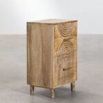 Mango Wood Bedside Table with Drawers - Image 2