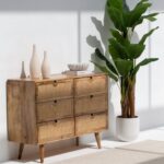 Vienna Six Drawers Rattan Sideboard - Image 5