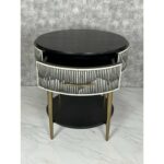 Handmade Inlay Bedside Table Furniture - Image 2