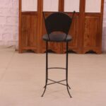 Antique Handmade Wooden Bar Chair - Image 2