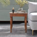 Handmade Wooden Antique End Table - Image 4