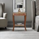 Handcrafted Mango Wood End Table Furniture - Image 5