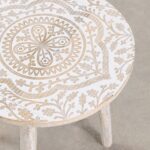 Wooden Curved Side Table - Image 3