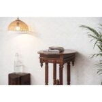 Handcrafted Wooden End Table - Image 4