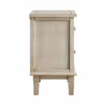 Whitewashed Carved 2 Drawer Nightstand - Image 11