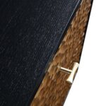 Bianca Chip Carved Nightstand, Antique Bronze & Black - Image 6