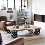 Handcrafted Mango Wood Coffee Table - Image 3