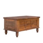 Handcrafted Sheesham Wood Coffee Table - Image 3