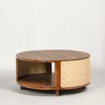 Hand Cane  Mango Wood Coffee Table - Image 5
