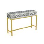 Handmade Inlay Console Table With 3 Drawer - Image 2