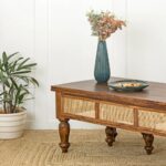 Modern Sheesham Solid Wood Coffee Table - Image 2