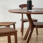 Solid Wood Dining Table round dining table - Image 3