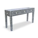 Handmade Inlay Console Table With 3 Drawer - Image 3