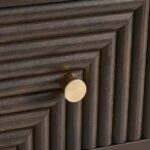 Handcrafted Wooden Brown Finish Console Table - Image 3