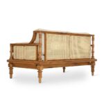 Wooden Artistic Unique Cane Sofa - Image 3