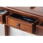 Handmade Mango Wood Console Table with 3 Drawers - Image 2