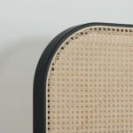 Wooden Black Rattan bed or Cane Wooden Bed - Image 5