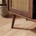 Handcrafted Wooden Bedside Table Natural Mango Finish - Image 3